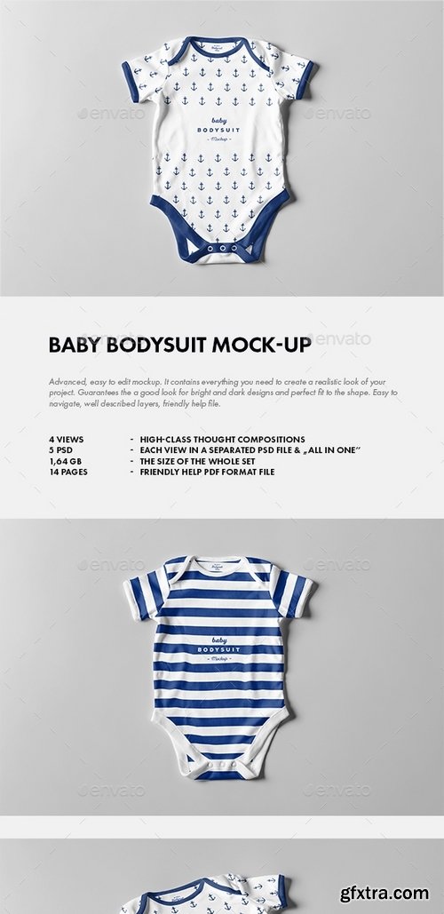 GraphicRiver - Baby Bodysuit Mock-up 19454025