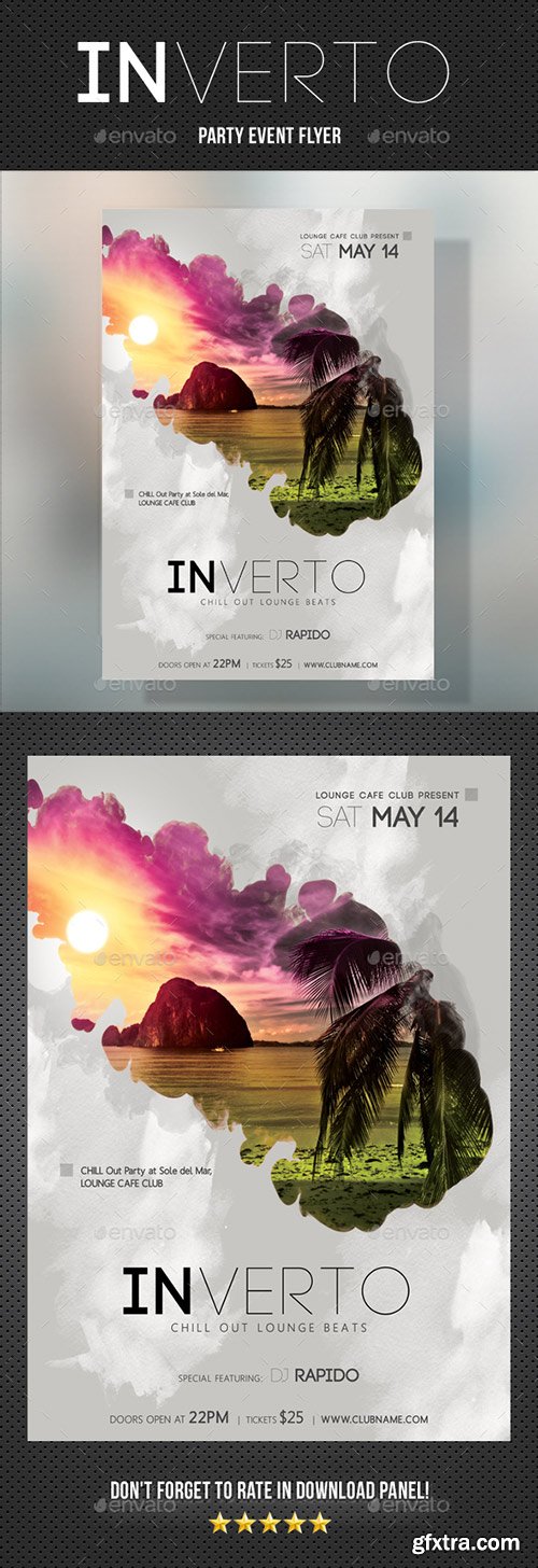 GraphicRiver - Inverto Music Party Flyer 18073953