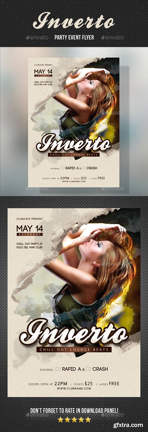 GraphicRiver - Inverto Music Party Flyer 2 18623208