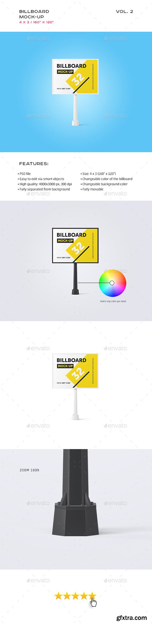 GraphicRiver - Studio Billboard Mock-up 4x3 vol.2 18863882