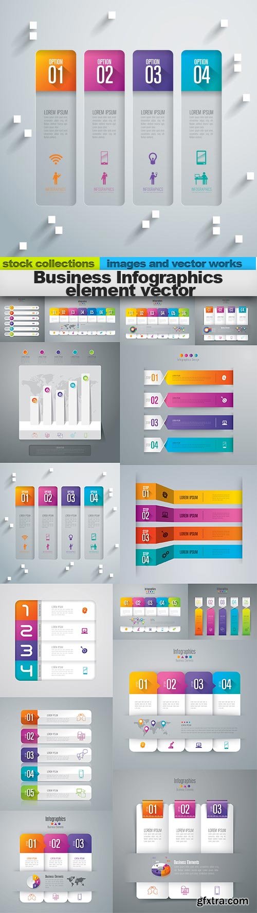 Business Infographics element vector, 15 x EPS