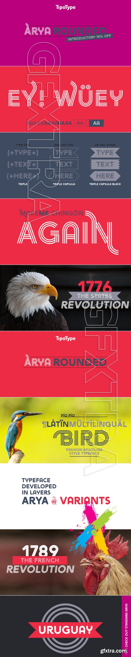 Arya Rounded font family - $89.00