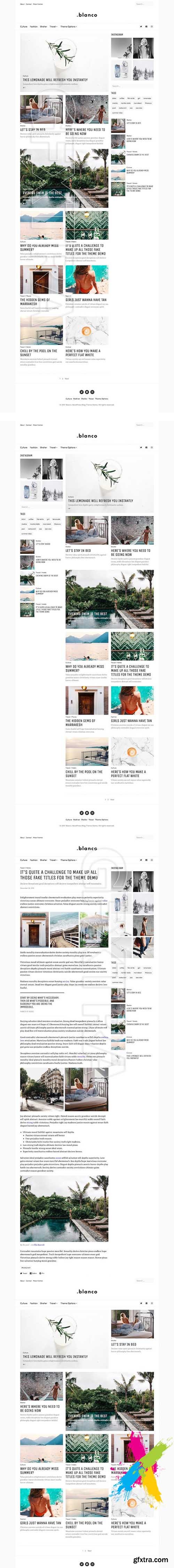 Creativemarket - Blanco - Creative Blog Theme 1189395