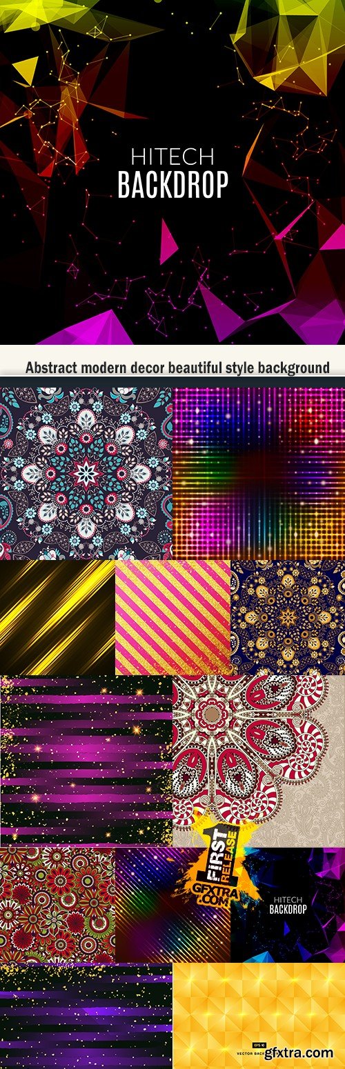 Abstract modern decor beautiful style background