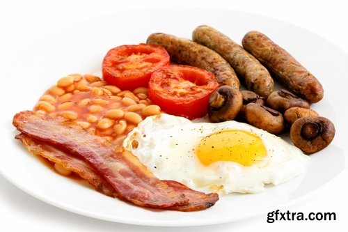 Collection of fried sausage quick breakfast grilled barbecue German sausages 25 HQ Jpeg