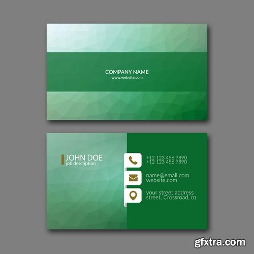 Collection business card flyer banner vector image 9-25 EPS