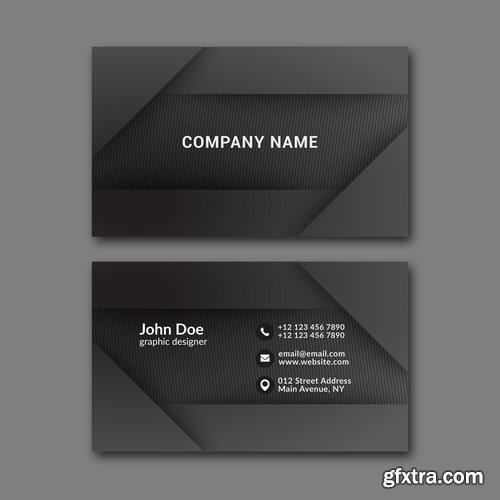 Collection business card flyer banner vector image 9-25 EPS