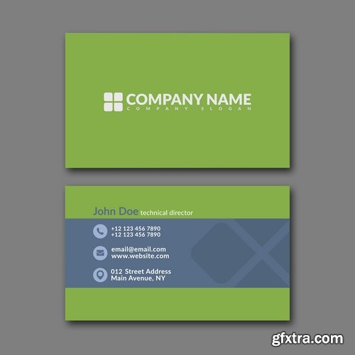 Collection business card flyer banner vector image 9-25 EPS