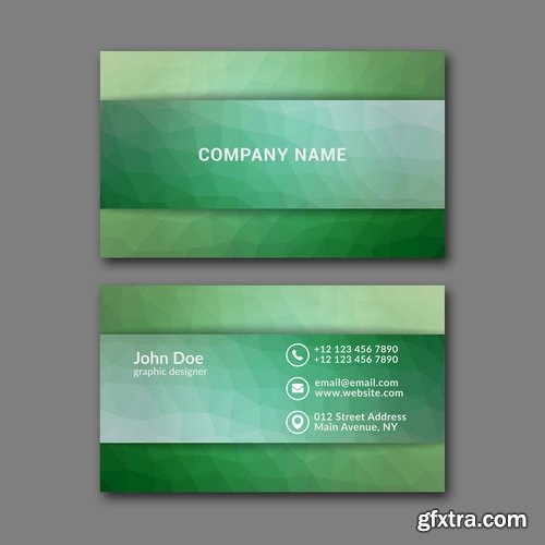 Collection business card flyer banner vector image 9-25 EPS