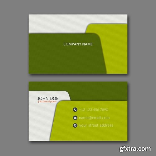 Collection business card flyer banner vector image 9-25 EPS