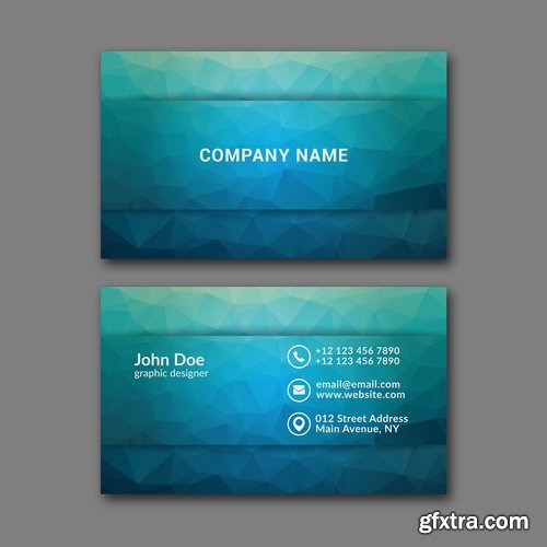 Collection business card flyer banner vector image 9-25 EPS