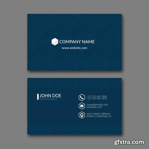 Collection business card flyer banner vector image 9-25 EPS