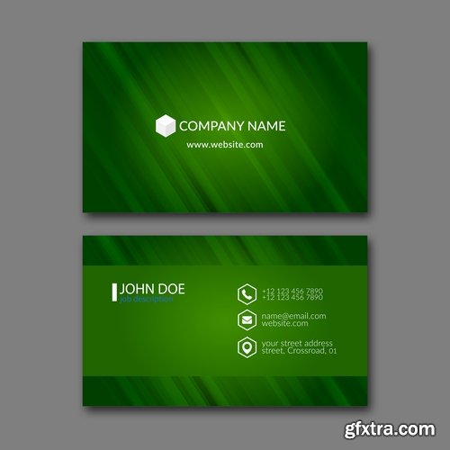 Collection business card flyer banner vector image 9-25 EPS