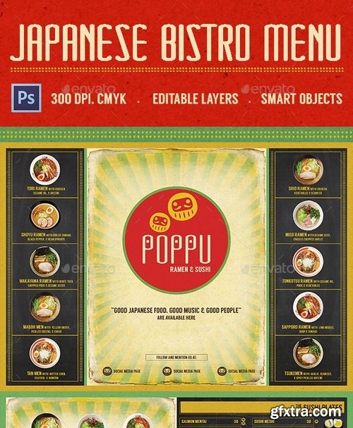 GraphicRiver - Japanese Bistro Menu Card 10707792