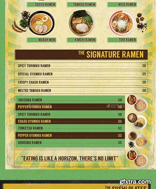 GraphicRiver - Japanese Bistro Menu Card 10707792