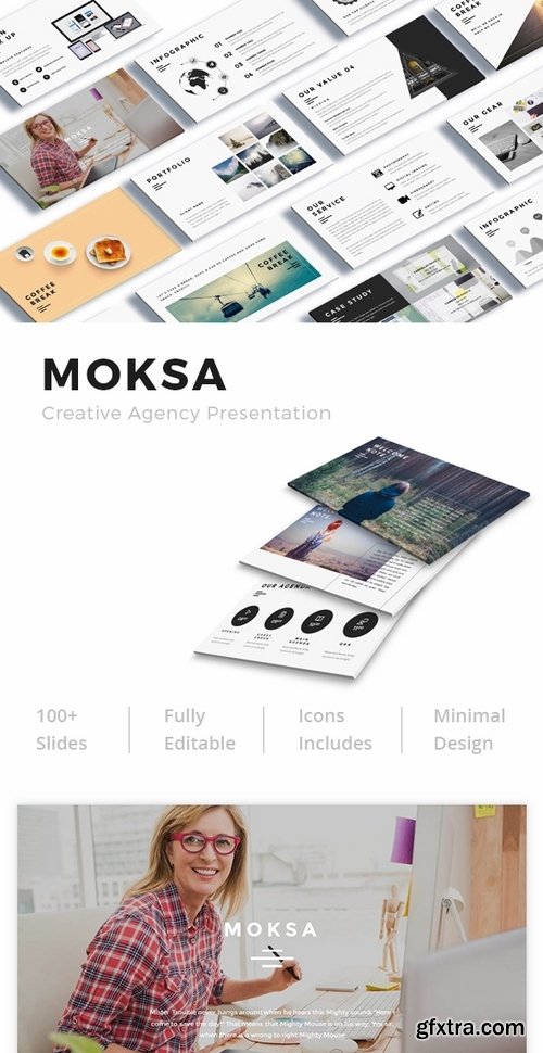 GraphicRiver - Moksa - Creative Agency Keynote Presentation 19432500