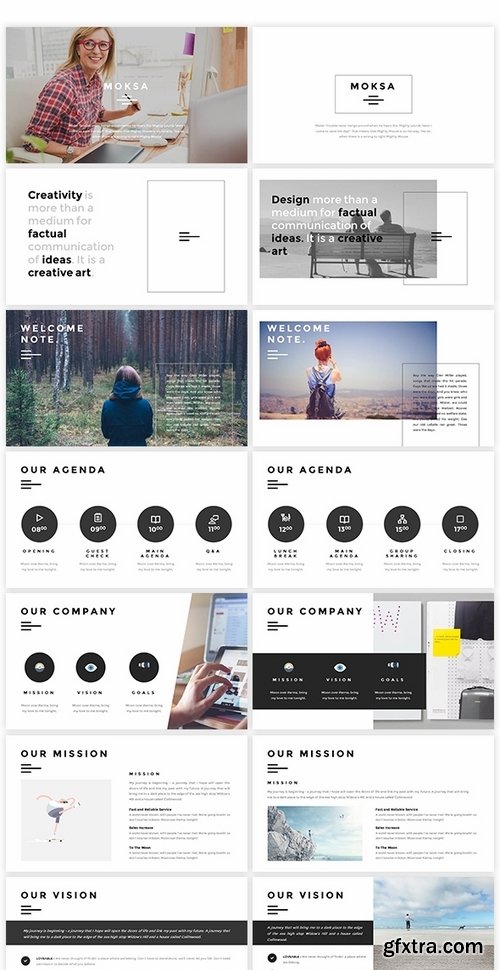 GraphicRiver - Moksa - Creative Agency Keynote Presentation 19432500