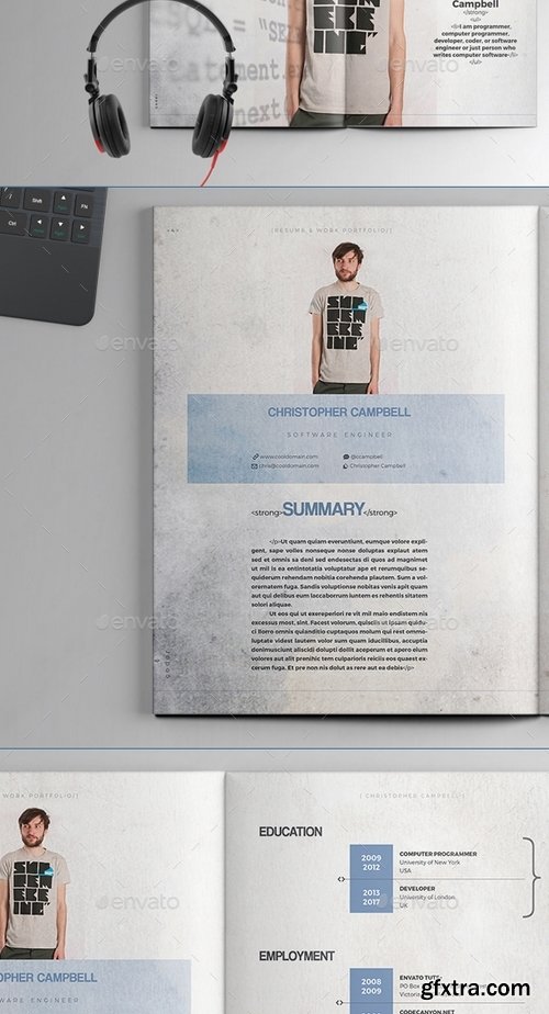 GraphicRiver - Coder - Portfolio and Resume 16257497