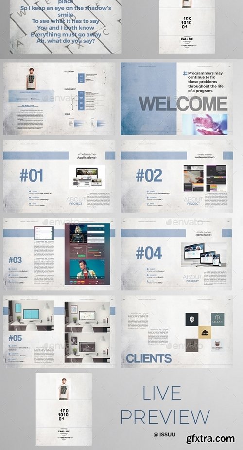 GraphicRiver - Coder - Portfolio and Resume 16257497