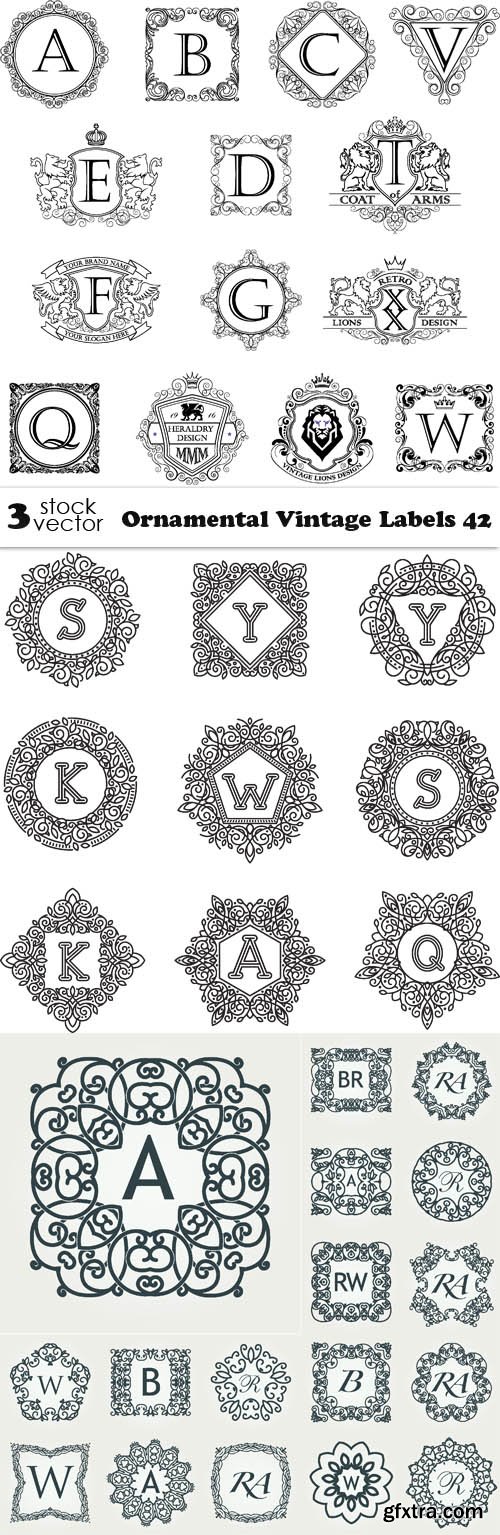 Vectors - Ornamental Vintage Labels 42