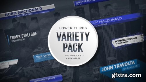 Videohive Lower Thirds Variety Pack 19216216