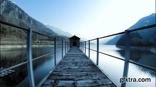 Way of life path way road street aerial view lake panorama