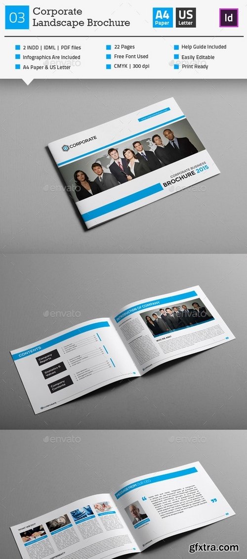 GraphicRiver - Corporate Business Brochure 03 (Landscape) 9241166