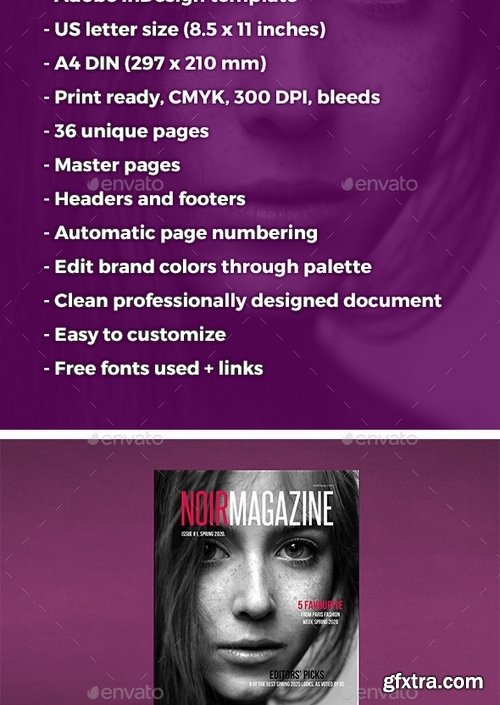 GraphicRiver - NOIR Magazine 18515084