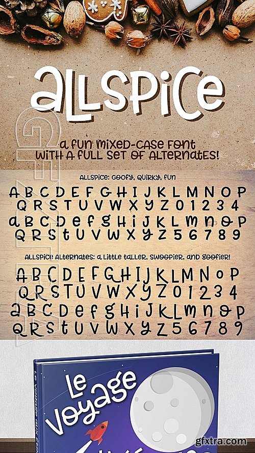 CM - Allspice a fun mixed-case font 1231526