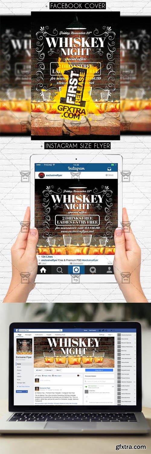 Whiskey Night - Premium Flyer Template