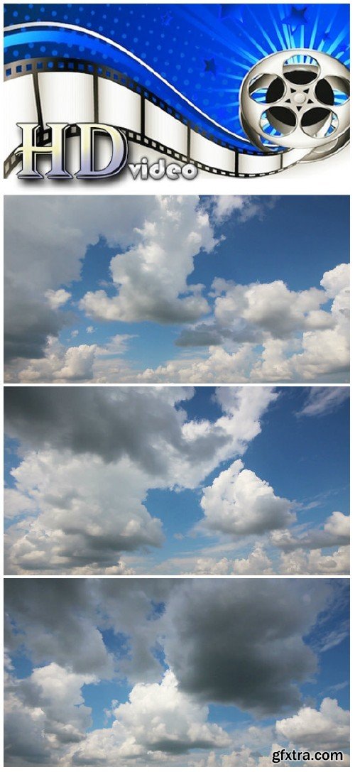 Video footage timelapse with beautiful clouds moving