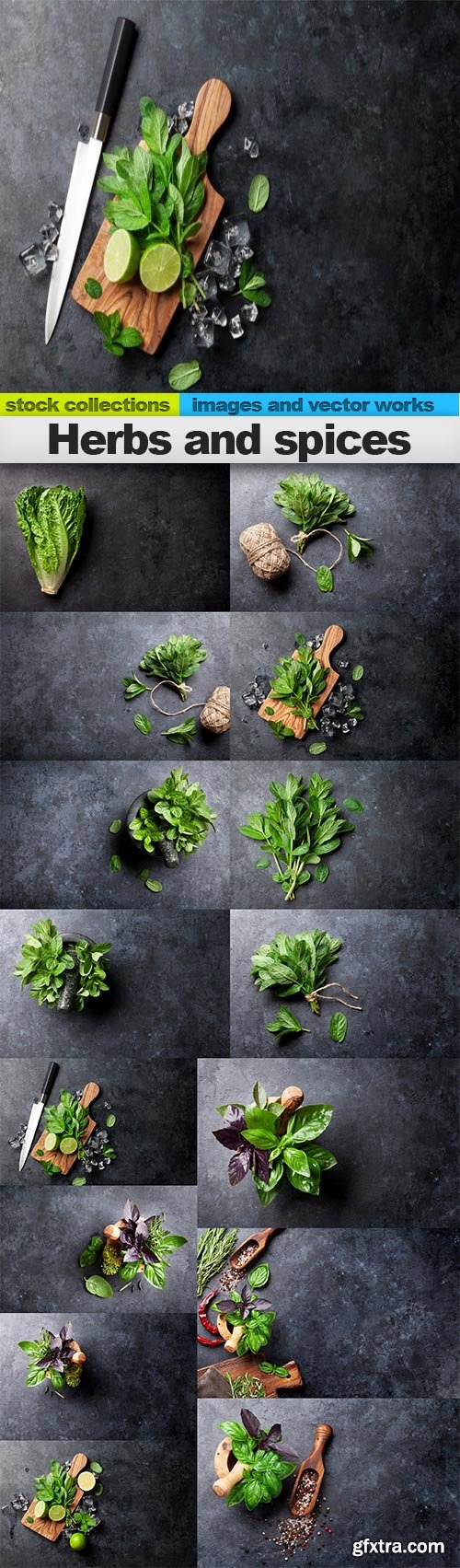 Herbs and spices, 15 x UHQ JPEG