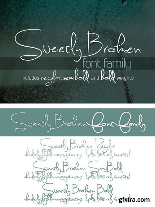 Sweetly Broken Font Family