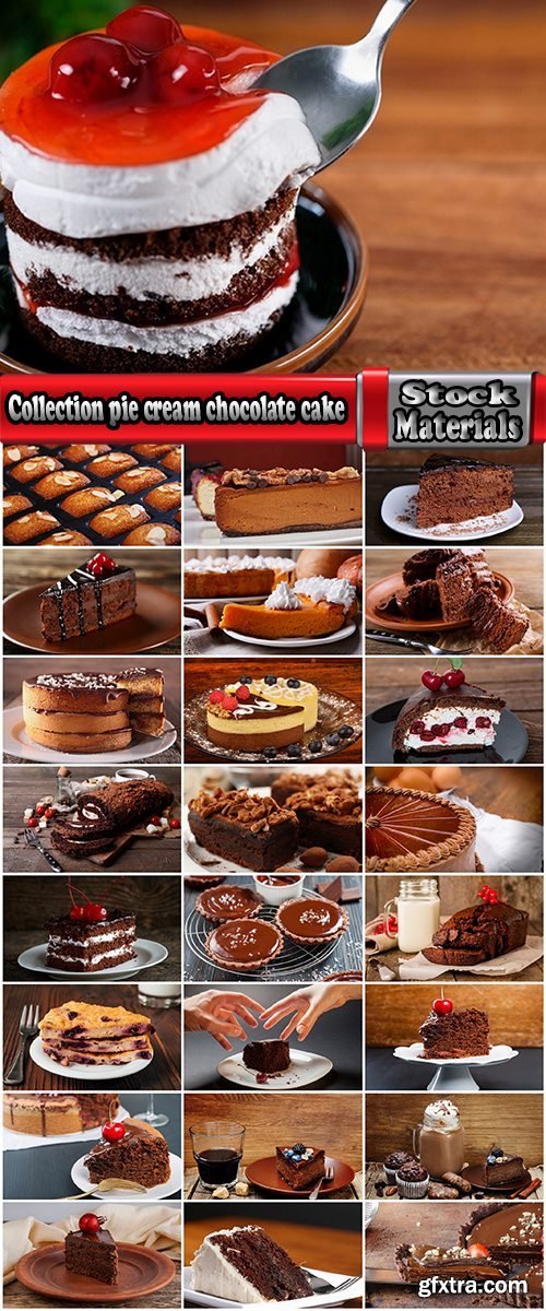 Collection pie cream chocolate cake sweet confection 25 HQ Jpeg