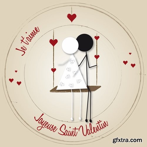 Collection of the bride and groom wedding cartoon couple card invitation flyer banner 24 EPS