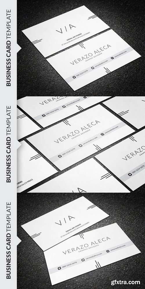 CM - Clean Elegant Business Card 1256153