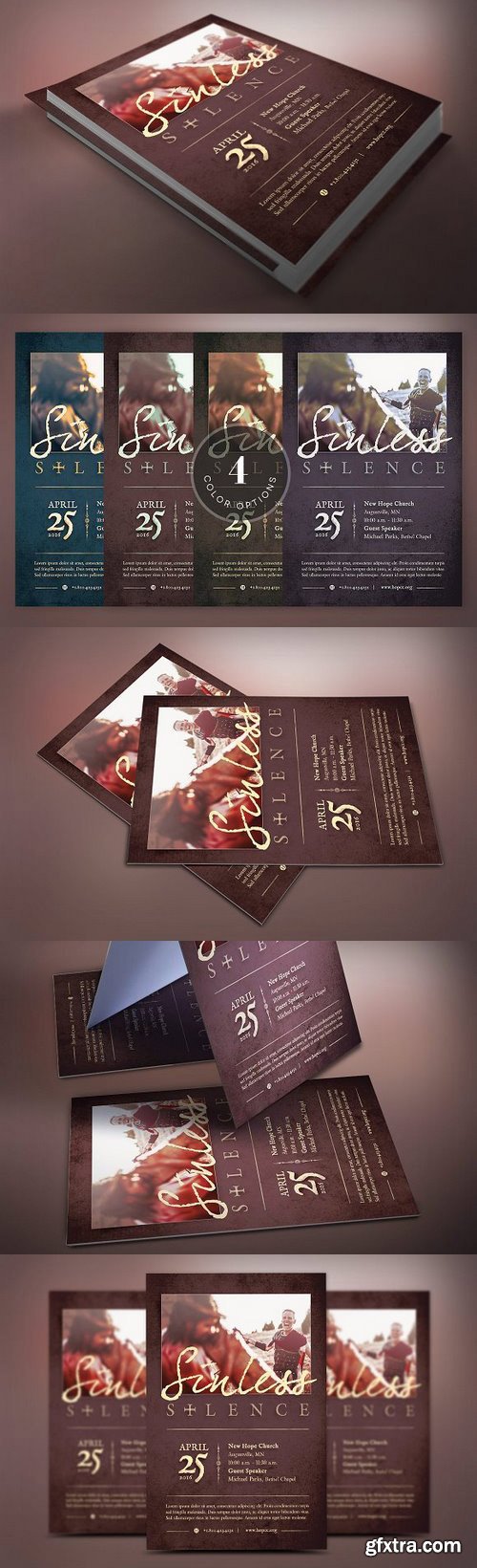 CM - Sinless Silence Flyer Template 1256050