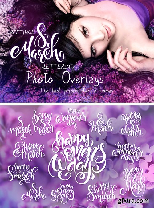 CM 1236084 - Women\'s Day Lettering Overlays