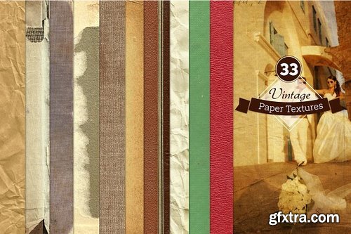 CM - 33 Vintage Paper Textures 138033
