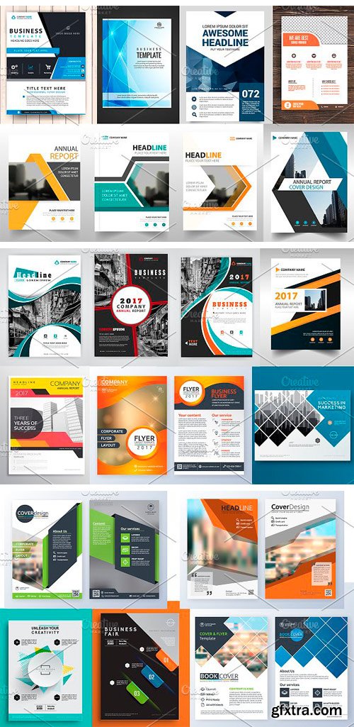 CM 1140818 - 110+ Clean Business Flyers Bundle