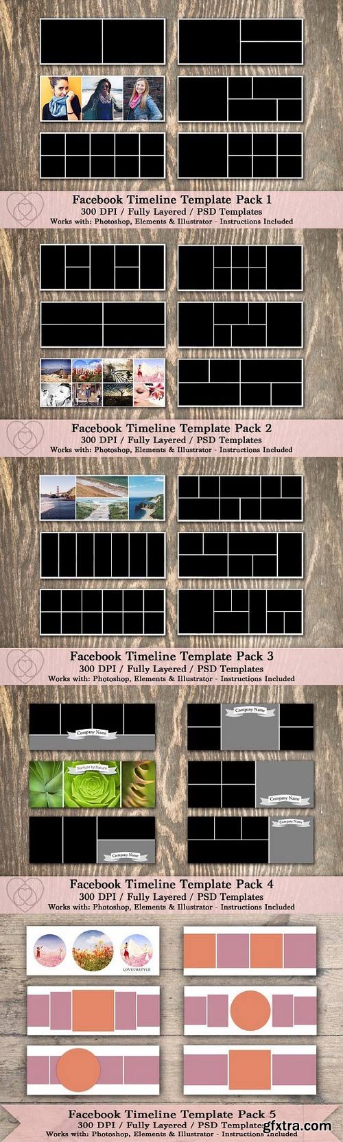 CM - Facebook Timeline Template Pack