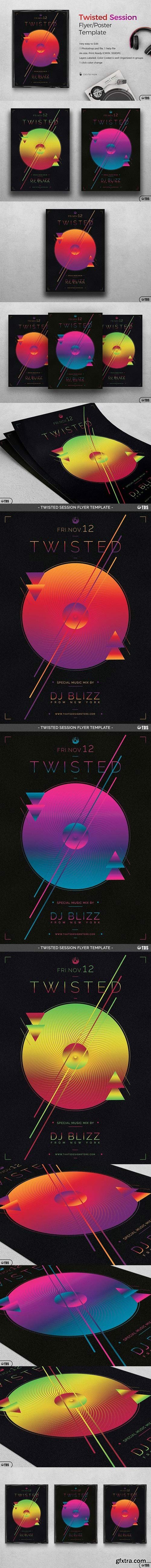 CM - Twisted Session Flyer Template 1249716