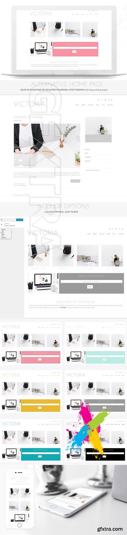 Creativemarket - Victoria - Wordpress Theme 329575