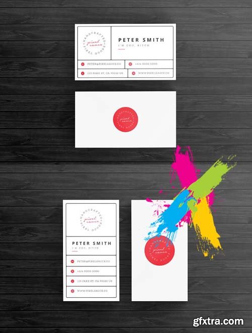 Creativemarket - Retro Business Card Template 1266017