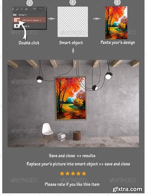 GraphicRiver - Painting Gallery Mockup 8170053