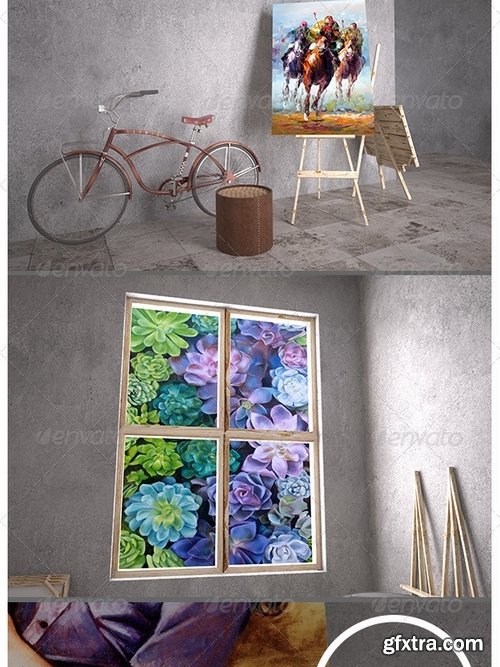 GraphicRiver - Painting Gallery Mockup 8170053