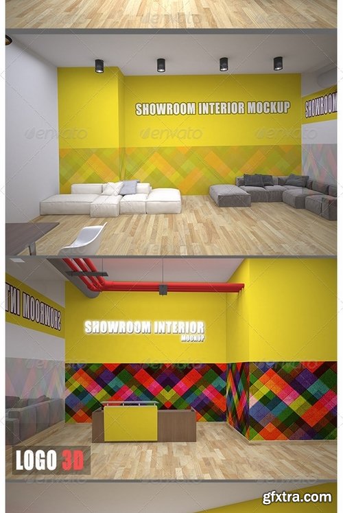 GraphicRiver - Showroom Interior Mockup 8069536