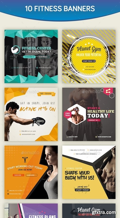 GraphicRiver - Fitness Banners 18865376