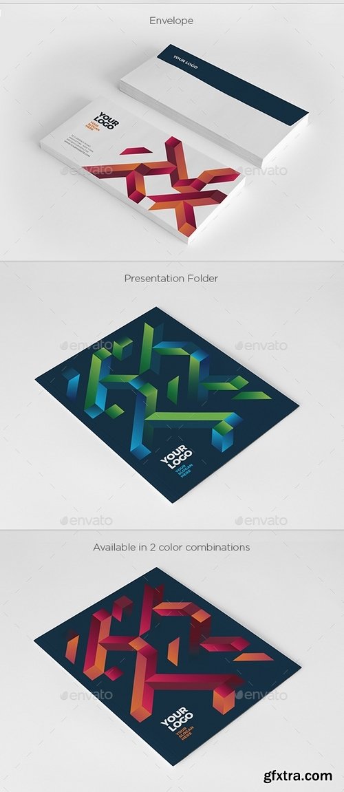 GraphicRiver - Cool Modern Colorful Stationery 19463181