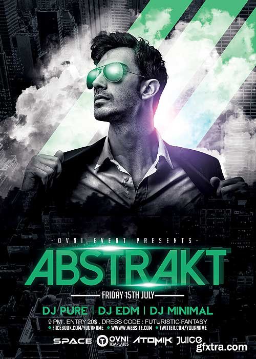 ABSTRAKT V20 Flyer Template